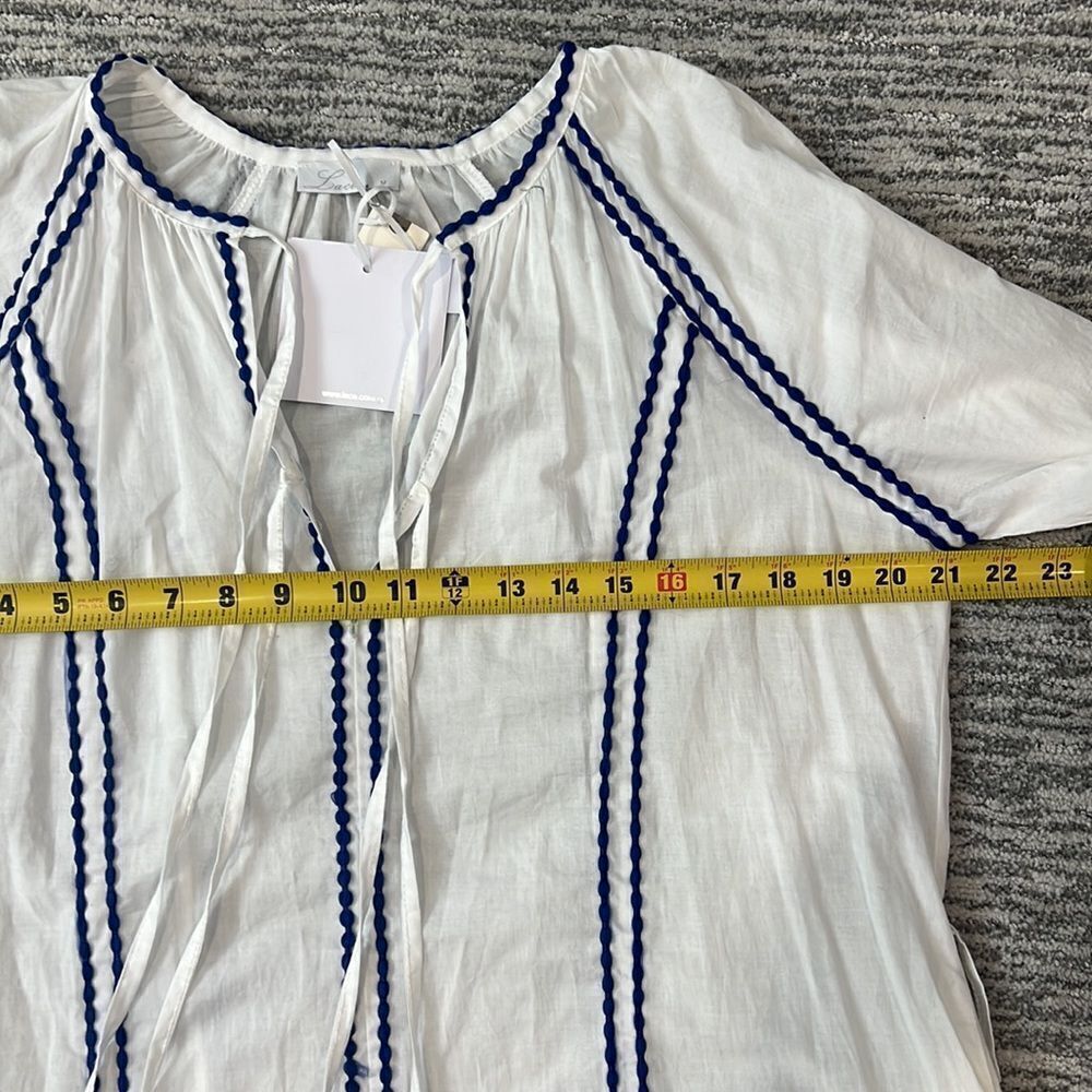 NWT LACE THE LABEL EMBROIDERED PEASANT DRESS Anthropologie Medium - Picture 9 of 16